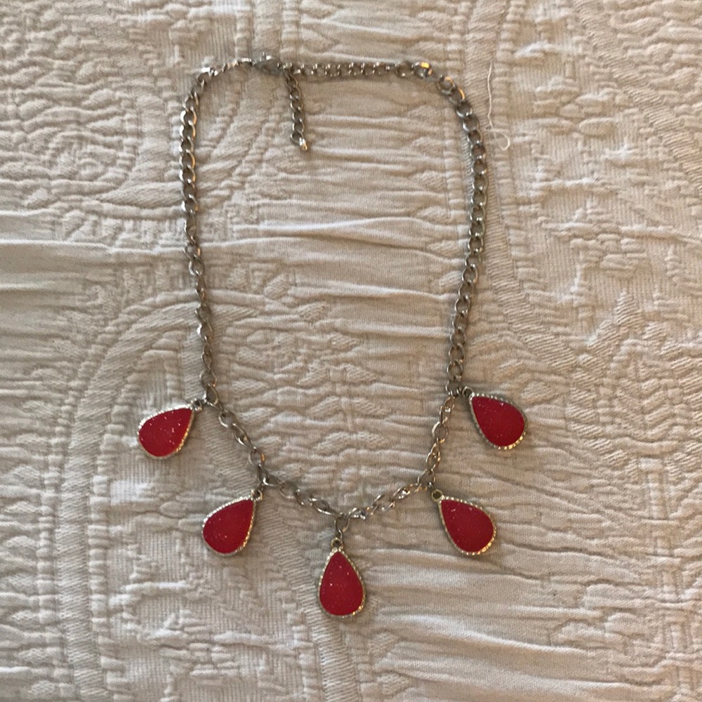 Pink and gold necklace